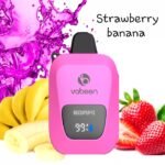 Vabeen Ultra 6000 puff. Strawberry banana 5%