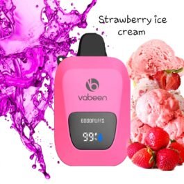 Vabeen Ultra 6000 puff. Strawberry ice cream 5%